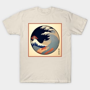 Great Wave Off Kanagawa Japanese Album Cover T-Shirt